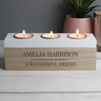 Personalised Classic Triple Tea Light Box Extra Image 2 Preview